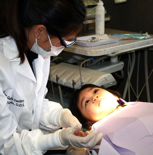 Los Gatos Family Dentistry Dr. Phan Working